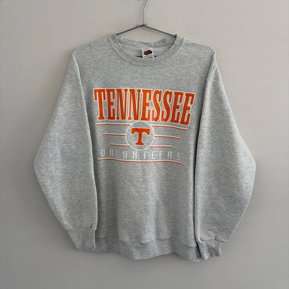 Tennessee Volunteers Fruit of the Loom Best Sweatshirt Gray Orange Large